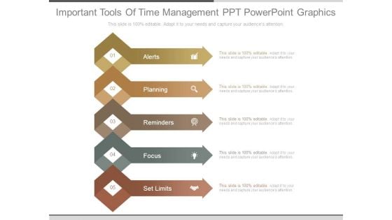 Important Tools Of Time Management Ppt Powerpoint Graphics