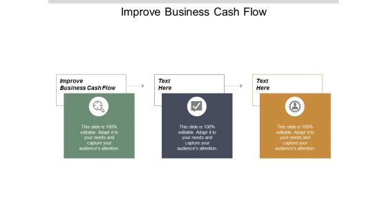 Improve Business Cash Flow Ppt PowerPoint Presentation Inspiration Themes Cpb