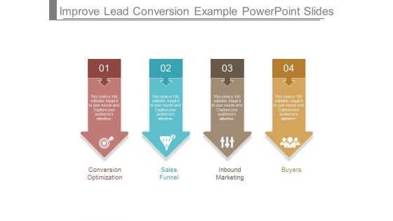 Improve Lead Conversion Example Powerpoint Slides