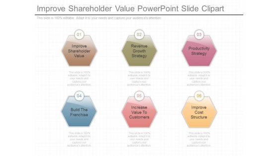 Improve Shareholder Value Powerpoint Slide Clipart