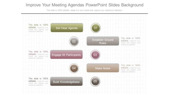 Improve Your Meeting Agendas Powerpoint Slides Background Improve Your Meeting Agendas Powerpoint Slides Background