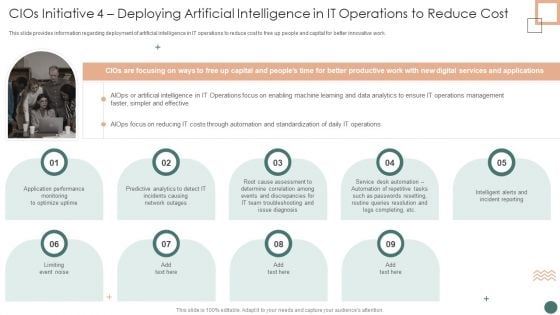 Improved Digital Expenditure Cios Initiative 4 Deploying Artificial Intelligence In IT Operations To Reduce Cost Background PDF Improved Digital Expenditure Cios Initiative 4 Deploying Artificial Intelligence In IT Operations To Reduce Cost Background PDF