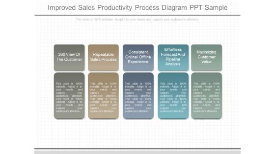 Improved Sales Productivity Process Diagram Ppt Sample
