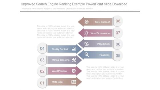 Improved Search Engine Ranking Example Powerpoint Slide Download