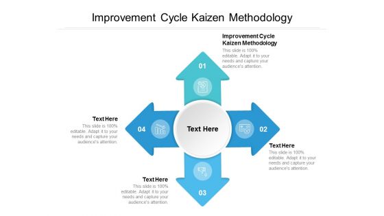 Improvement Cycle Kaizen Methodology Ppt PowerPoint Presentation Icon Cpb