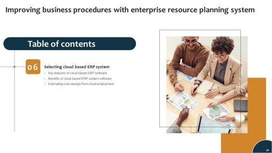 Improving Business Procedures With Enterprise Resource Planning System Ppt PowerPoint Presentation Complete Deck With Slides