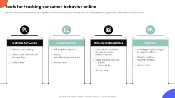 Improving Buyer Journey Through Strategic Customer Engagement Tools For Tracking Consumer Behavior Online Brochure PDF