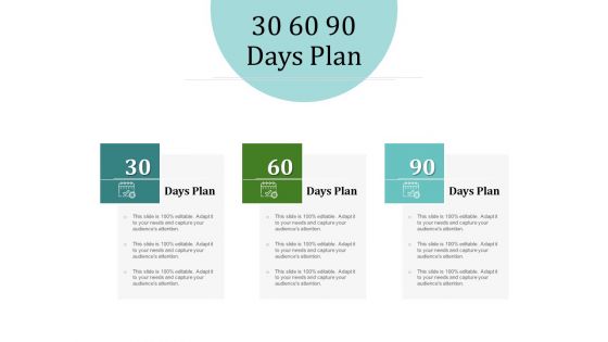 Improving Client Experience 30 60 90 Days Plan Inspiration PDF