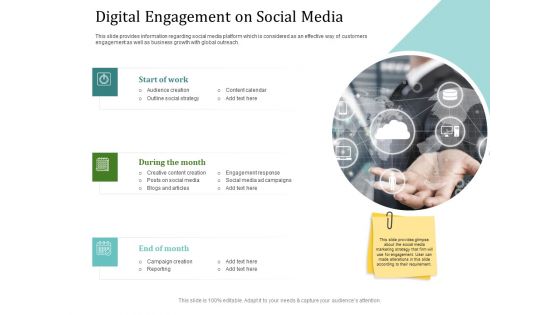 Improving Client Experience Digital Engagement On Social Media Portrait PDF