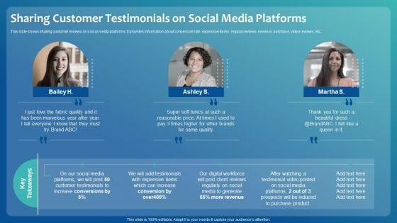 Improving Digital Community Engagement Strategy Sharing Customer Testimonials On Social Media Platforms Microsoft PDF