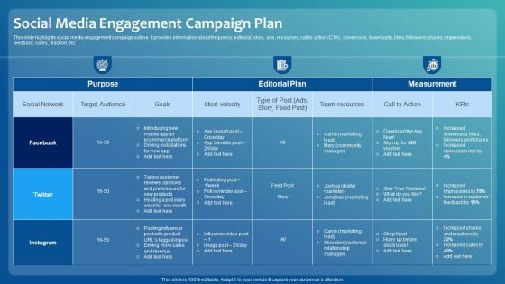 Improving Digital Community Engagement Strategy Social Media Engagement Campaign Plan Brochure PDF Improving Digital Community Engagement Strategy Social Media Engagement Campaign Plan Brochure PDF