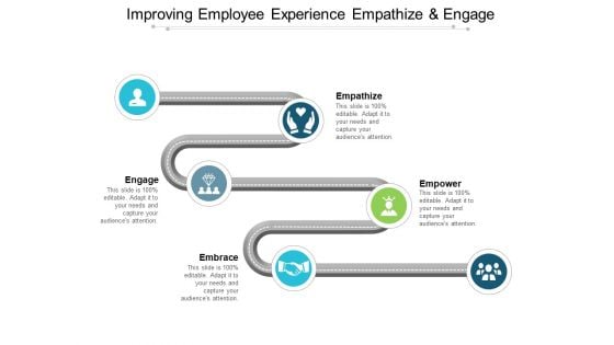 Improving Employee Experience Empathize And Engage Ppt PowerPoint Presentation Styles Master Slide