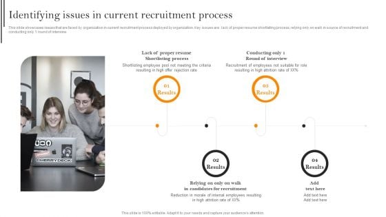 Improving Hiring Process For Workforce Retention In Organization Identifying Issues In Current Recruitment Process Template PDF Improving Hiring Process For Workforce Retention In Organization Identifying Issues In Current Recruitment Process Template PDF