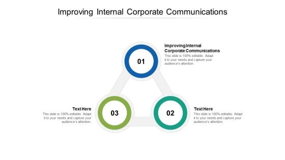 Improving Internal Corporate Communications Ppt PowerPoint Presentation Model Smartart Cpb