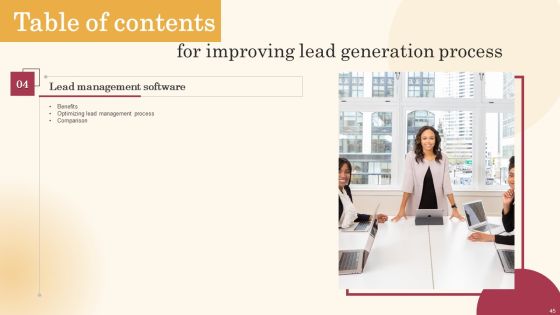 Improving Lead Generation Process Ppt PowerPoint Presentation Complete Deck With Slides Slide43
