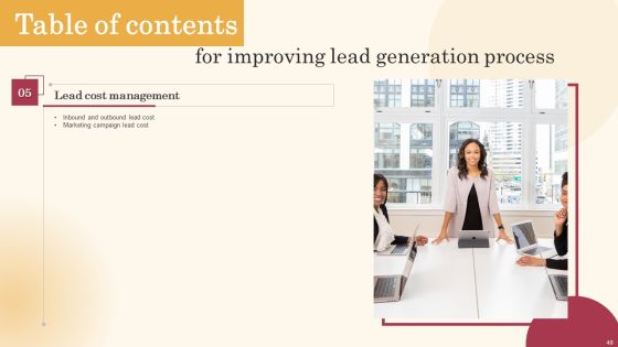 Improving Lead Generation Process Ppt PowerPoint Presentation Complete Deck With Slides Slide47