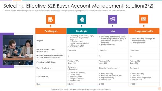Improving Lead Generation Selecting Effective B2B Buyer Account Management Solution Brochure PDF