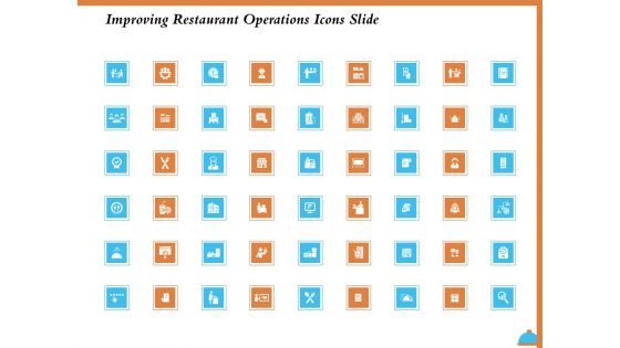 Improving Restaurant Operations Icons Slide Ppt Model Graphic Tips PDF