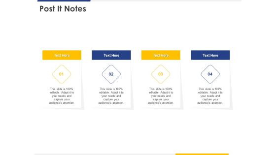 Improving Retention Rate By Implementing Acquisition Strategy Post It Notes Slides PDF