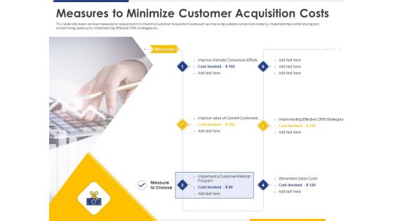 Improving Retention Rate By Implementing Strategy Measures To Minimize Customer Acquisition Costs Formats PDF