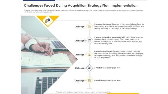 Improving Retention Rate Implementing Challenges Faced During Acquisition Strategy Plan Implementation Brochure PDF