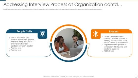 Improvising Hiring Process Addressing Interview Process At Organization Contd Graphics PDF