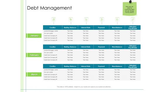 In Depth Business Assessment Debt Management Ppt Pictures Infographics PDF