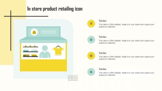 In Store Product Retailing Icon Professional PDF
