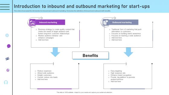 Inbound And Outbound Marketing Tactics Introduction To Inbound And Outbound Background PDF