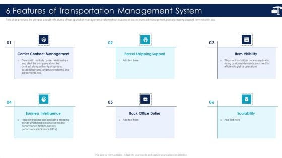 Inbound Logistics And Supply Chain Introduction 6 Features Of Transportation Demonstration PDF Inbound Logistics And Supply Chain Introduction 6 Features Of Transportation Demonstration PDF