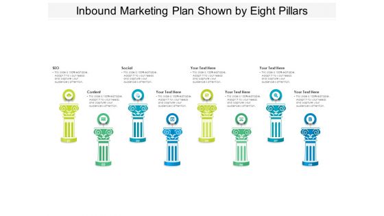 Inbound Marketing Plan Shown By Eight Pillars Ppt PowerPoint Presentation Infographics Layouts PDF