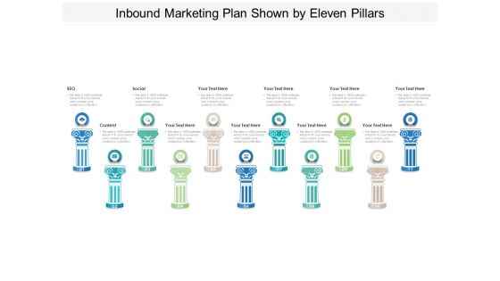 Inbound Marketing Plan Shown By Eleven Pillars Ppt PowerPoint Presentation Inspiration Master Slide PDF