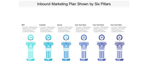 Inbound Marketing Plan Shown By Six Pillars Ppt PowerPoint Presentation Outline Guide PDF