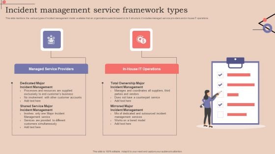 Incident Management Service Framework Types Mockup PDF