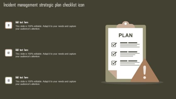 Incident Management Strategic Plan Checklist Icon Rules PDF