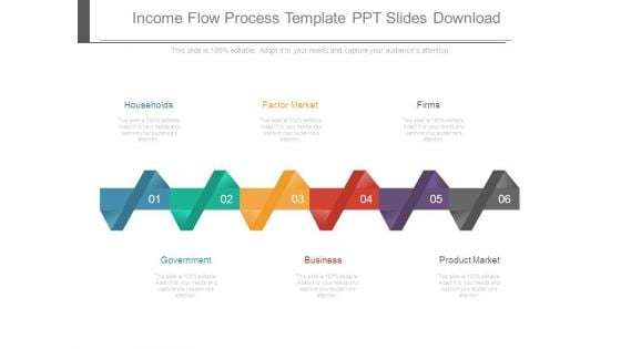 Income Flow Process Template Ppt Slides Download