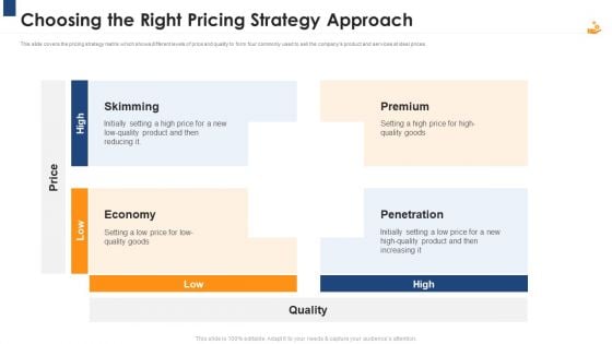 Income Management Tool Choosing The Right Pricing Strategy Approach Summary PDF