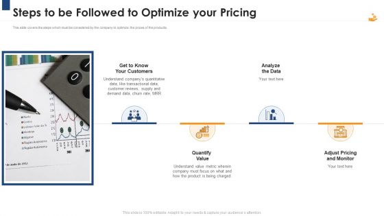 Income Management Tool Steps To Be Followed To Optimize Your Pricing Diagrams PDF