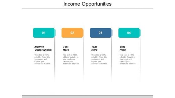 Income Opportunities Ppt PowerPoint Presentation Visual Aids Pictures Cpb