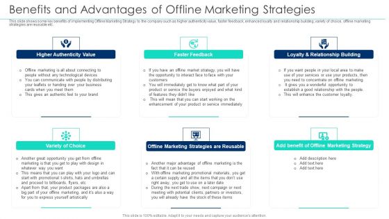 Incorporating Offline Marketing Benefits And Advantages Of Offline Marketing Strategies Ideas PDF