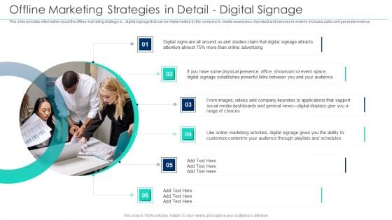 Incorporating Offline Marketing Offline Marketing Strategies In Detail Digital Signage Microsoft PDF