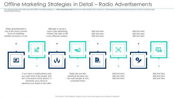 Incorporating Offline Marketing Offline Marketing Strategies In Detail Radio Advertisements Guidelines PDF