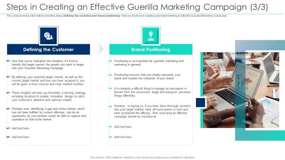 Incorporating Offline Marketing Steps In Creating An Effective Guerilla Marketing Campaign Themes PDF