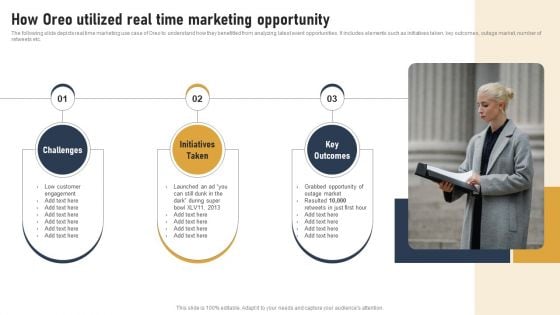 Incorporating Real Time Marketing For Improved Consumer How Oreo Utilized Real Time Marketing Brochure PDF