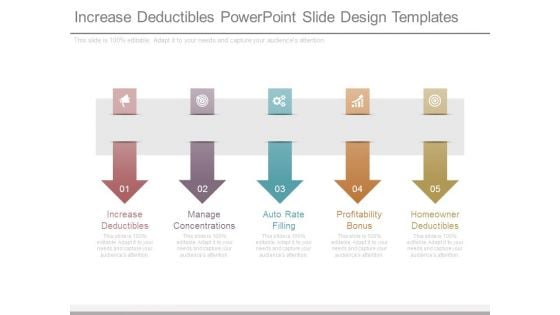 Increase Deductibles Powerpoint Slide Design Templates Increase Deductibles Powerpoint Slide Design Templates