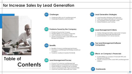 Increase Sales By Lead Generation Ppt PowerPoint Presentation Complete With Slides