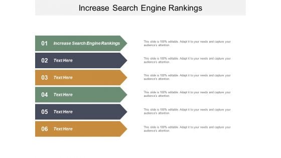 Increase Search Engine Rankings Ppt PowerPoint Presentation Portfolio Topics Cpb