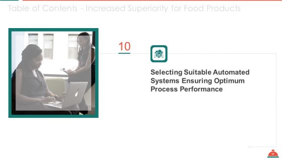 Increased Superiority For Food Products Ppt PowerPoint Presentation Complete Deck With Slides