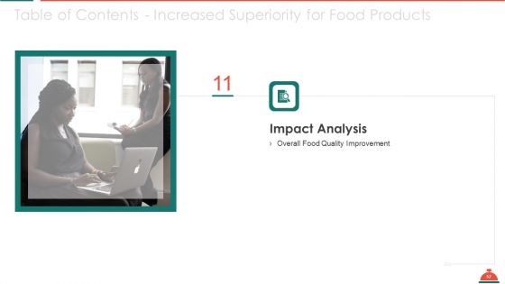 Increased Superiority For Food Products Ppt PowerPoint Presentation Complete Deck With Slides