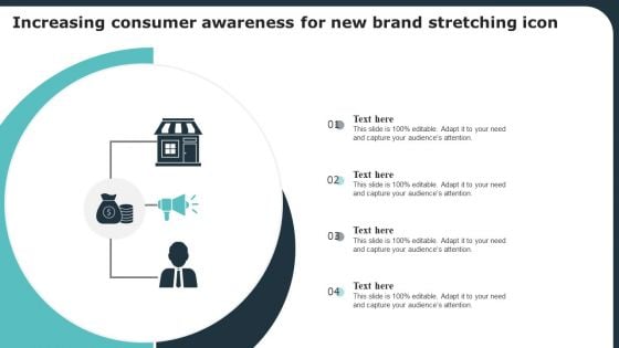 Increasing Consumer Awareness For New Brand Stretching Icon Ppt Summary Good PDF